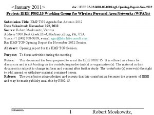 January 2011 doc IEEE 15 12 0601 00