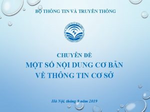 B THNG TIN V TRUYN THNG CHUYN MT