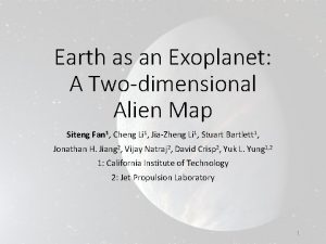 Earth as an Exoplanet A Twodimensional Alien Map