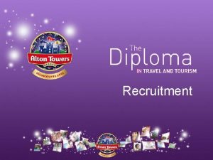 Recruitment Alton Towers Resort is the biggest employer