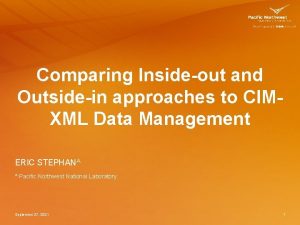 Comparing Insideout and Outsidein approaches to CIMXML Data