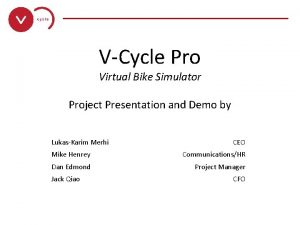VCycle Pro Virtual Bike Simulator Project Presentation and