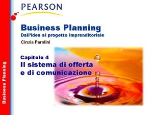 Business Planning Dallidea al progetto imprenditoriale Cinzia Parolini