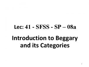 Lec 41 SFSS SP 08 a Introduction to