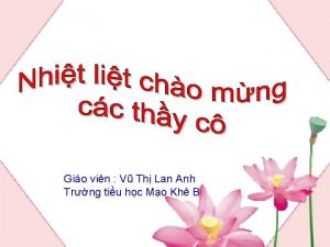 Gio vin V Th Lan Anh Trng tiu