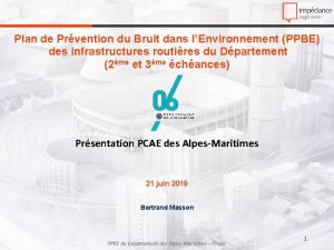 Plan de Prvention du Bruit dans lEnvironnement PPBE