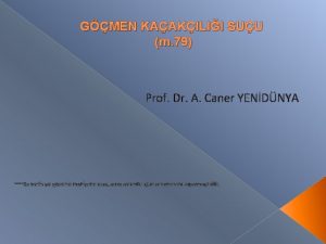 GMEN KAAKILII SUU m 79 Prof Dr A