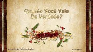 Quanto Voc Vale De Verdade Autor Paulo Roberto