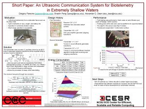 Short Paper An Ultrasonic Communication System for Biotelemetry