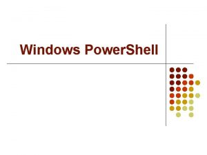 Windows Power Shell Mi a Power Shell l