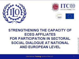 International Training Centre of the ILO International Training