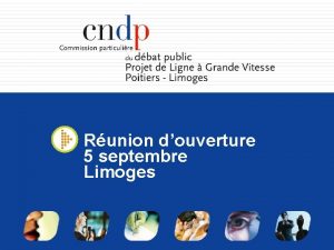 Runion douverture 5 septembre Limoges Le droulement de