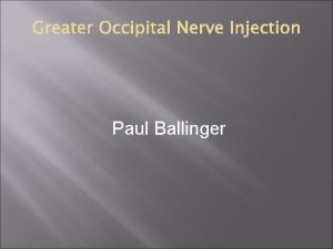 Paul Ballinger Double blind studies 1 Cluster headache13