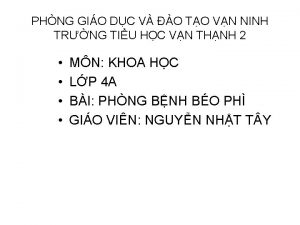 PHNG GIO DC V O TO VN NINH