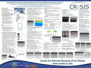 Automatic Ice Thickness Estimation from Polar Subsurface Radar