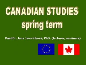 Paed Dr Jana Javorkov Ph D lectures seminars