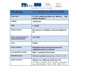 slo plohy VY 32INOVACE20 PROV SOUHLSKY kola autor