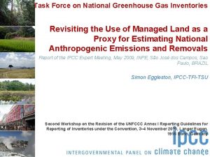 Task Force on National Greenhouse Gas Inventories Revisiting