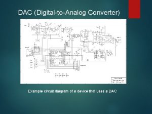 DAC DigitaltoAnalog Converter Example circuit diagram of a