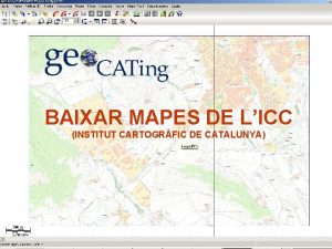 BAIXAR MAPES DE LICC INSTITUT CARTOGRFIC DE CATALUNYA