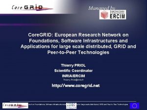 Core GRID European Research Network on Foundations Software