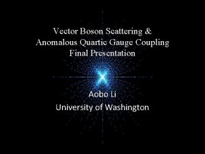 Vector Boson Scattering Anomalous Quartic Gauge Coupling Final