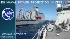 EU NAVAL POWER PROJECTION IN CFSP UKASZ STPKOWSKI