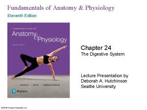 Fundamentals of Anatomy Physiology Eleventh Edition Chapter 24