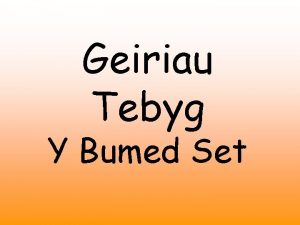 Geiriau Tebyg Y Bumed Set Y Sgiliau Allweddol