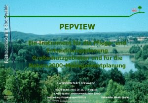PEPVIEW Ein Instrument fr die Pflege und Entwicklungsplanung