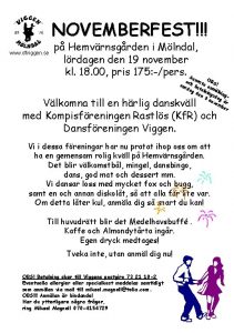 NOVEMBERFEST www dfviggen se p Hemvrnsgrden i Mlndal