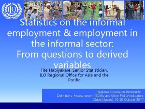 Statistics on the informal employment employment in the