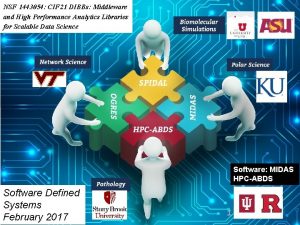 NSF 1443054 CIF 21 DIBBs Middleware and High