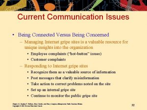 Current Communication Issues Being Connected Versus Being Concerned