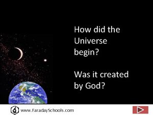 How did the Universe begin Was it created