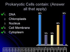 Prokaryotic Cells contain Answer all that apply DNA