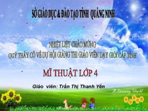 Gio vin Trn Th Thanh Yn Th t