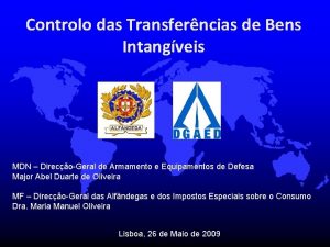 Controlo das Transferncias de Bens Intangveis MDN DirecoGeral