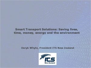 Smart Transport Solutions Saving lives time money energy