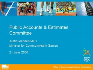 Public Accounts Estimates Committee Justin Madden MLC Minister