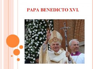 PAPA BENEDICTO XVI ARQUIDIOCESIS DE GUADALAJARA EMMO SR