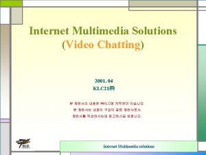 Multimedia Video Chatting Service Web Server OS Windows