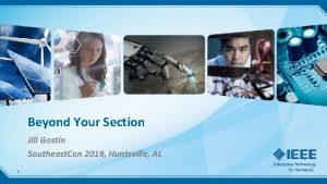 Beyond Your Section Jill Gostin Southeast Con 2019