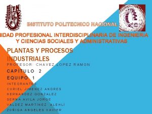 INSTITUTO POLITECNICO NACIONAL NIDAD PROFESIONAL INTERDISCIPLINARIA DE INGENIERIA