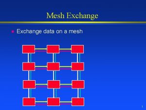 Mesh Exchange l Exchange data on a mesh