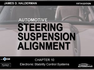 CHAPTER 10 Electronic Stability Control Systems OBJECTIVES After