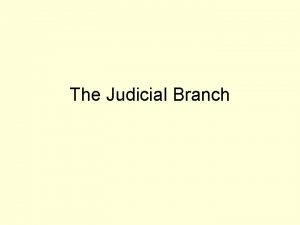 The Judicial Branch Jurisdiction Federal Courts Article III