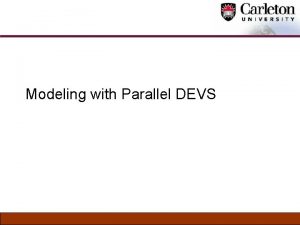 Modeling with Parallel DEVS Serialization in DEVS models