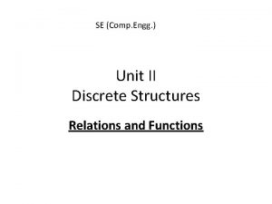 SE Comp Engg Unit II Discrete Structures Relations