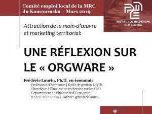 Comit emploi local de la MRC du Kamouraska